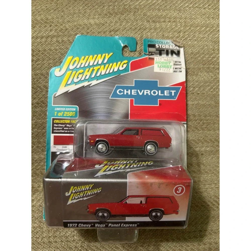 Johnny Lightning 1972 Chevy Vega Panel Express Red Storage Tin 1 of 2500 JLCG020